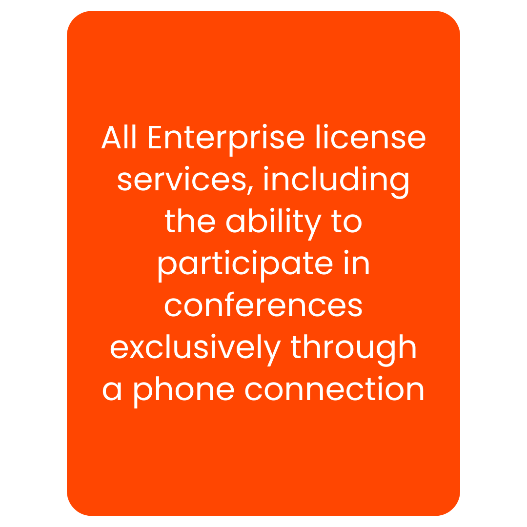 Dial In Enterprise license illustration